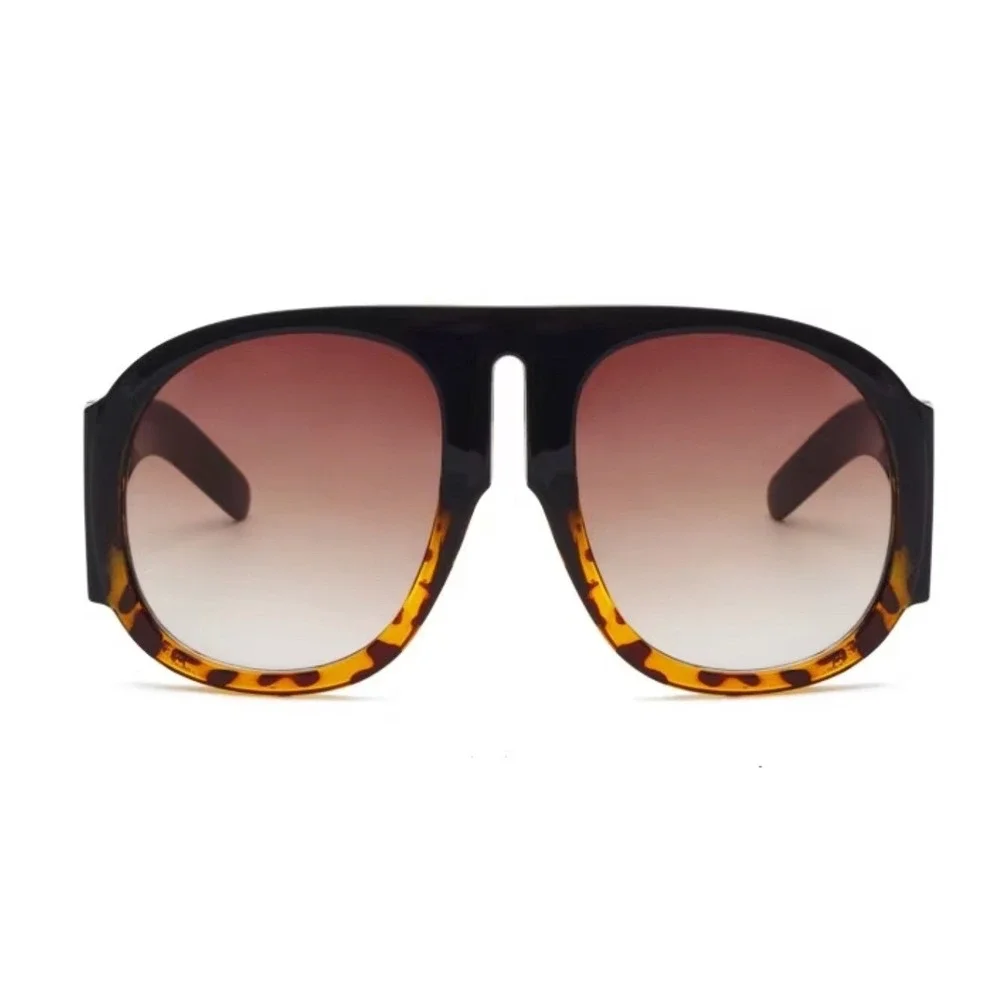 Round Sunglasses Men Women Oversized Frame Retro Sunglasses UV400 Luxury‎ Shades
